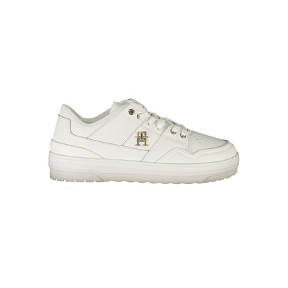 Zapatillas blancas de cuero para mujer Tommy Hilfiger