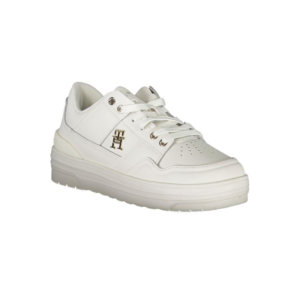 Zapatillas blancas de cuero para mujer Tommy Hilfiger