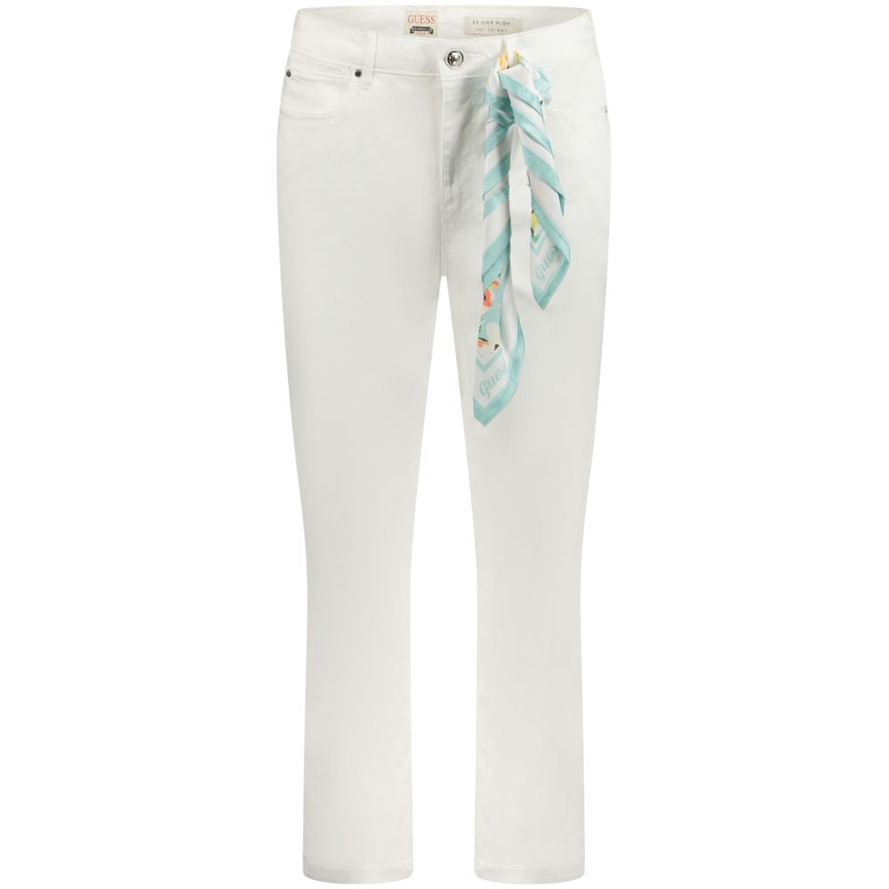 Vaqueros skinny Guess Jeans Bianco de lyocell para mujer