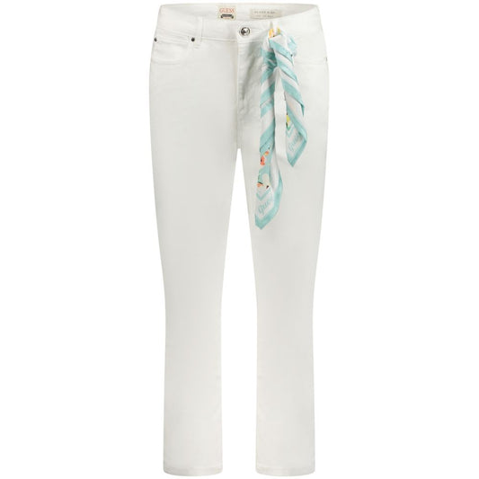 Vaqueros skinny Guess Jeans Bianco de lyocell para mujer