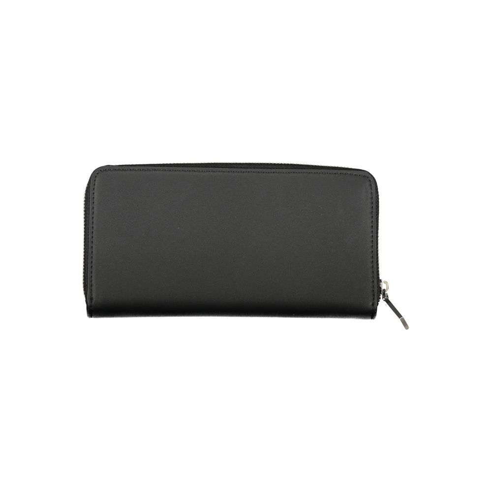 Billetera Calvin Klein negra de poliéster para mujer