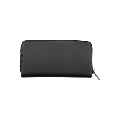Billetera Calvin Klein negra de poliéster para mujer