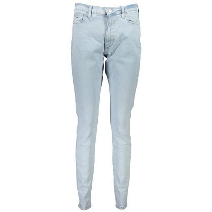 Jeans de algodón Azzurro para mujer Tommy Hilfiger