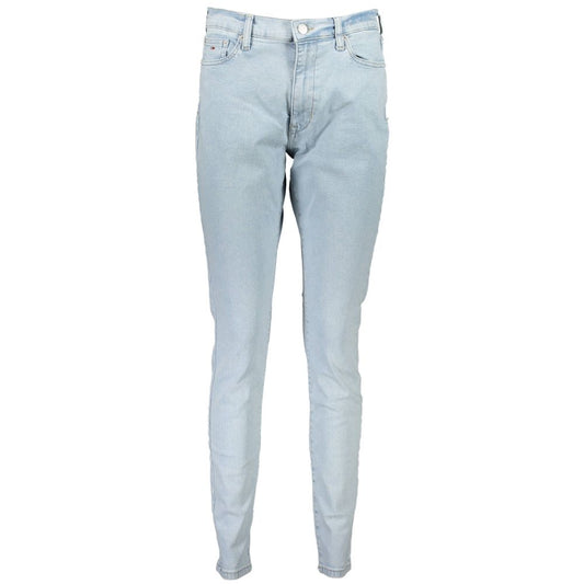 Jeans de algodón Azzurro para mujer Tommy Hilfiger