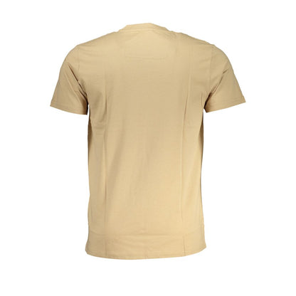 Camiseta de algodón beige para hombre Cavalli Class