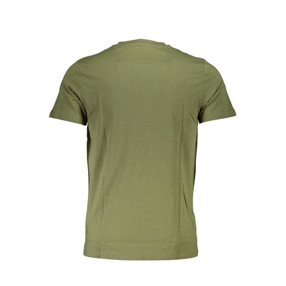 Camiseta de algodón verde Cavalli Class para hombre