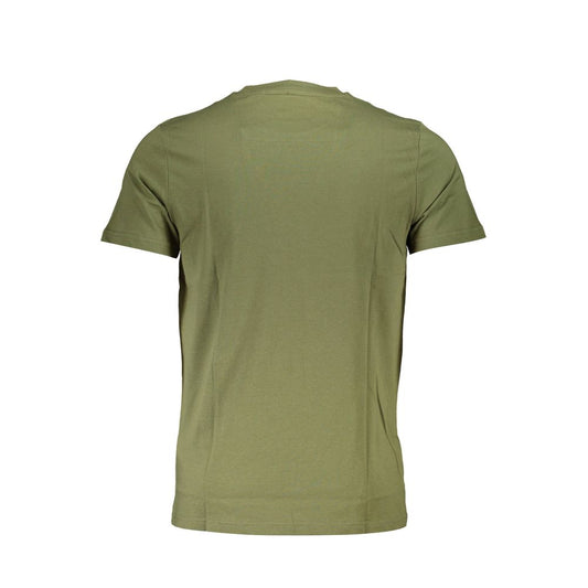 Camiseta de algodón verde Cavalli Class para hombre