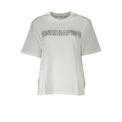Camiseta de algodón blanca Patrizia Pepe