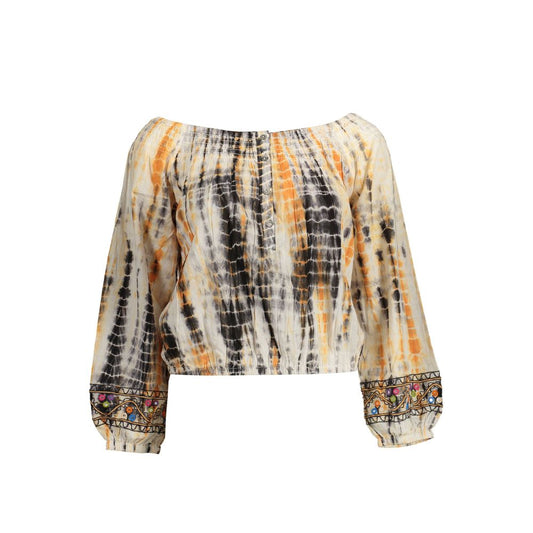 Camiseta Desigual beige de algodón para mujer