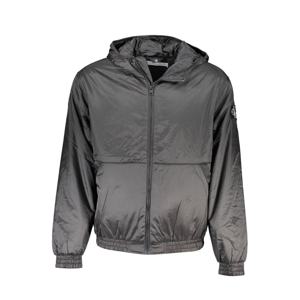 Chaqueta de poliéster negra Calvin Klein para hombre