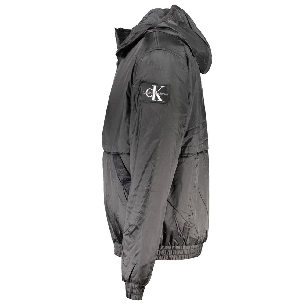 Chaqueta de poliéster negra Calvin Klein para hombre