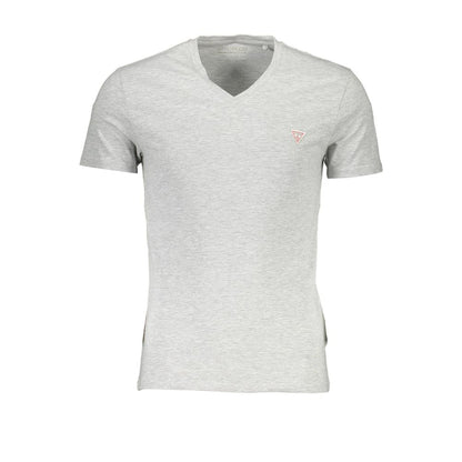 Guess Jeans Camiseta de Algodón Gris para Hombre