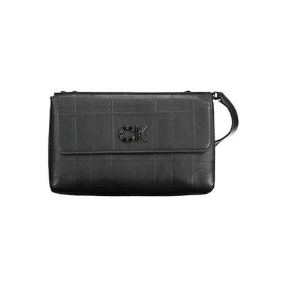 Bolso de hombro de poliéster negro Calvin Klein para mujer