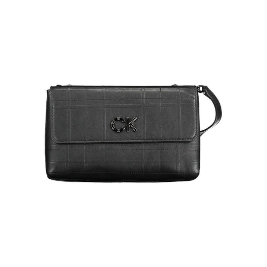 Bolso de hombro de poliéster negro Calvin Klein para mujer