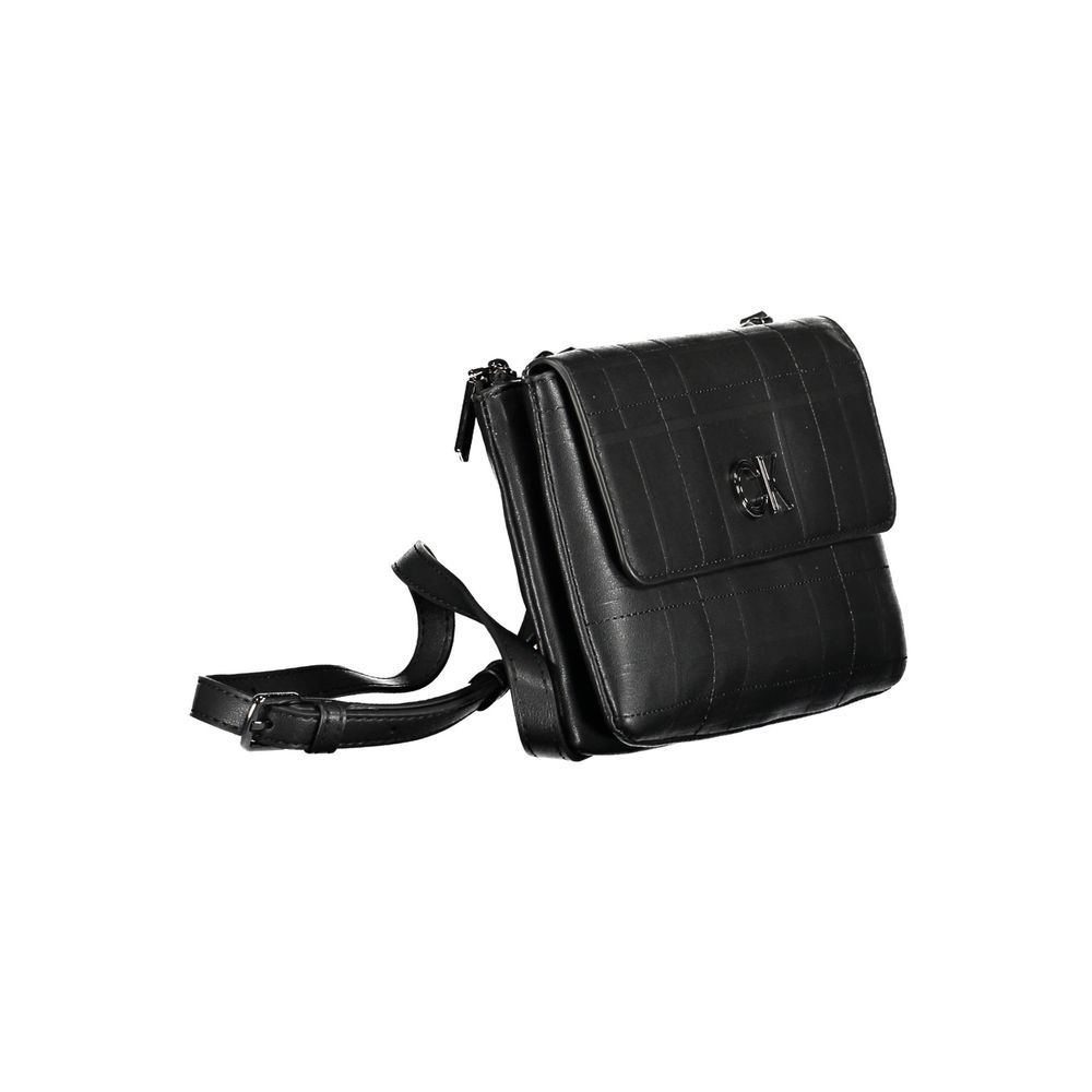 Bolso de hombro de poliéster negro Calvin Klein para mujer