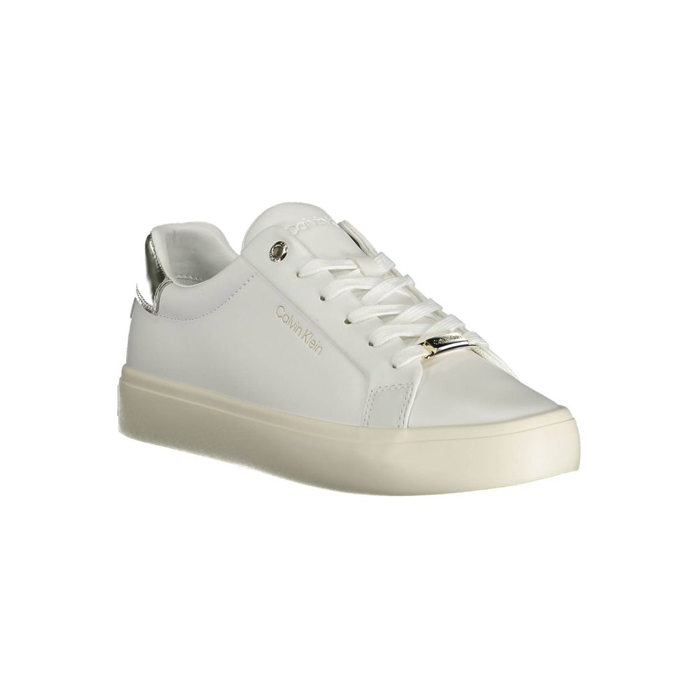 Calvin Klein Zapatilla de mujer Bianco Pelle