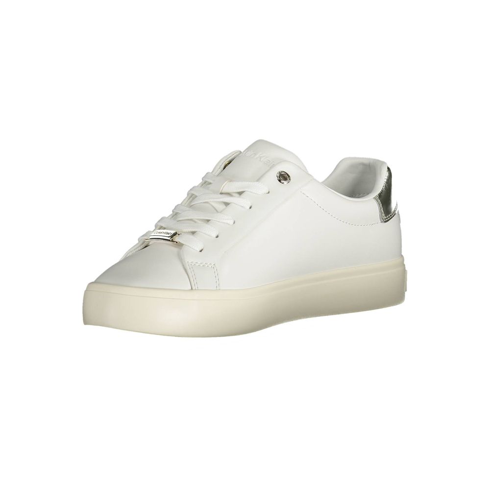 Calvin Klein Zapatilla de mujer Bianco Pelle