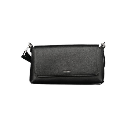 Bolso de mano Calvin Klein de poliuretano negro para mujer