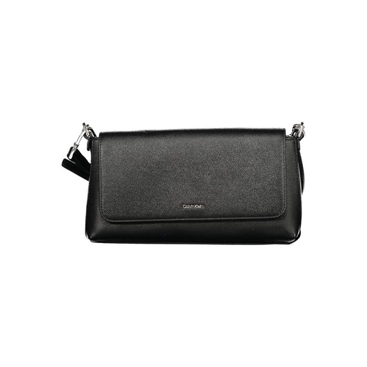 Bolso de mano Calvin Klein de poliuretano negro para mujer