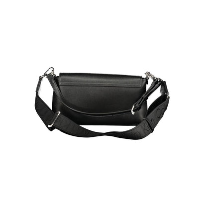 Bolso de mano Calvin Klein de poliuretano negro para mujer
