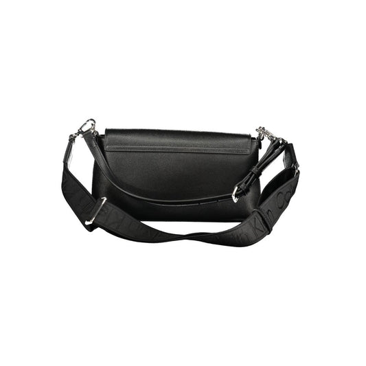 Bolso de mano Calvin Klein de poliuretano negro para mujer