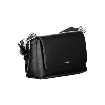 Bolso de mano Calvin Klein de poliuretano negro para mujer