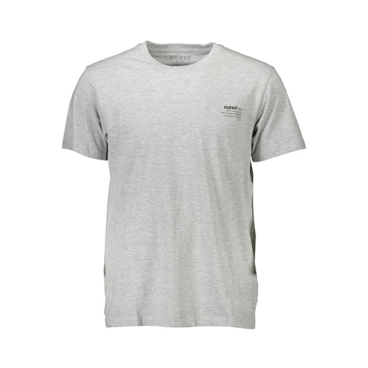 Guess Jeans Grigio Algodón Camiseta para Hombre