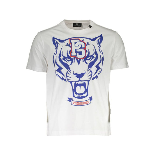 Camiseta de algodón blanca Plein Sport para hombre