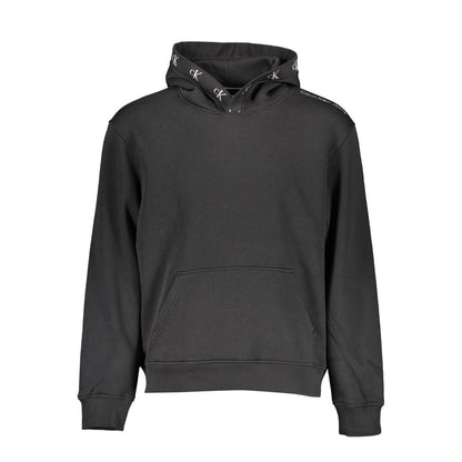 Sudadera con capucha Calvin Klein de algodón negro para hombre