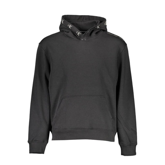 Sudadera con capucha Calvin Klein de algodón negro para hombre