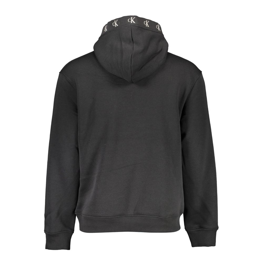 Sudadera con capucha Calvin Klein de algodón negro para hombre