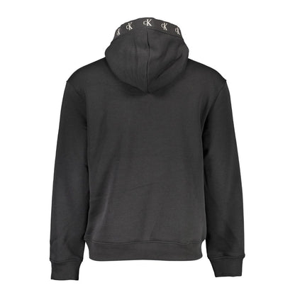 Sudadera con capucha Calvin Klein de algodón negro para hombre