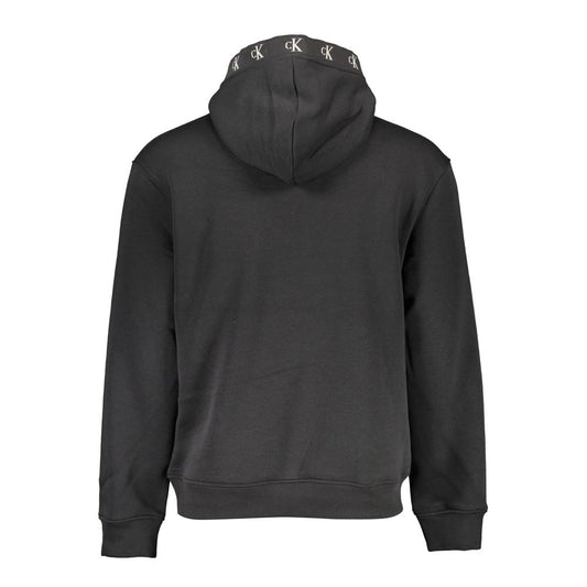 Sudadera con capucha Calvin Klein de algodón negro para hombre