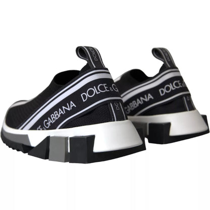 Zapatillas Dolce & Gabbana Sorrento sin cordones en blanco y negro