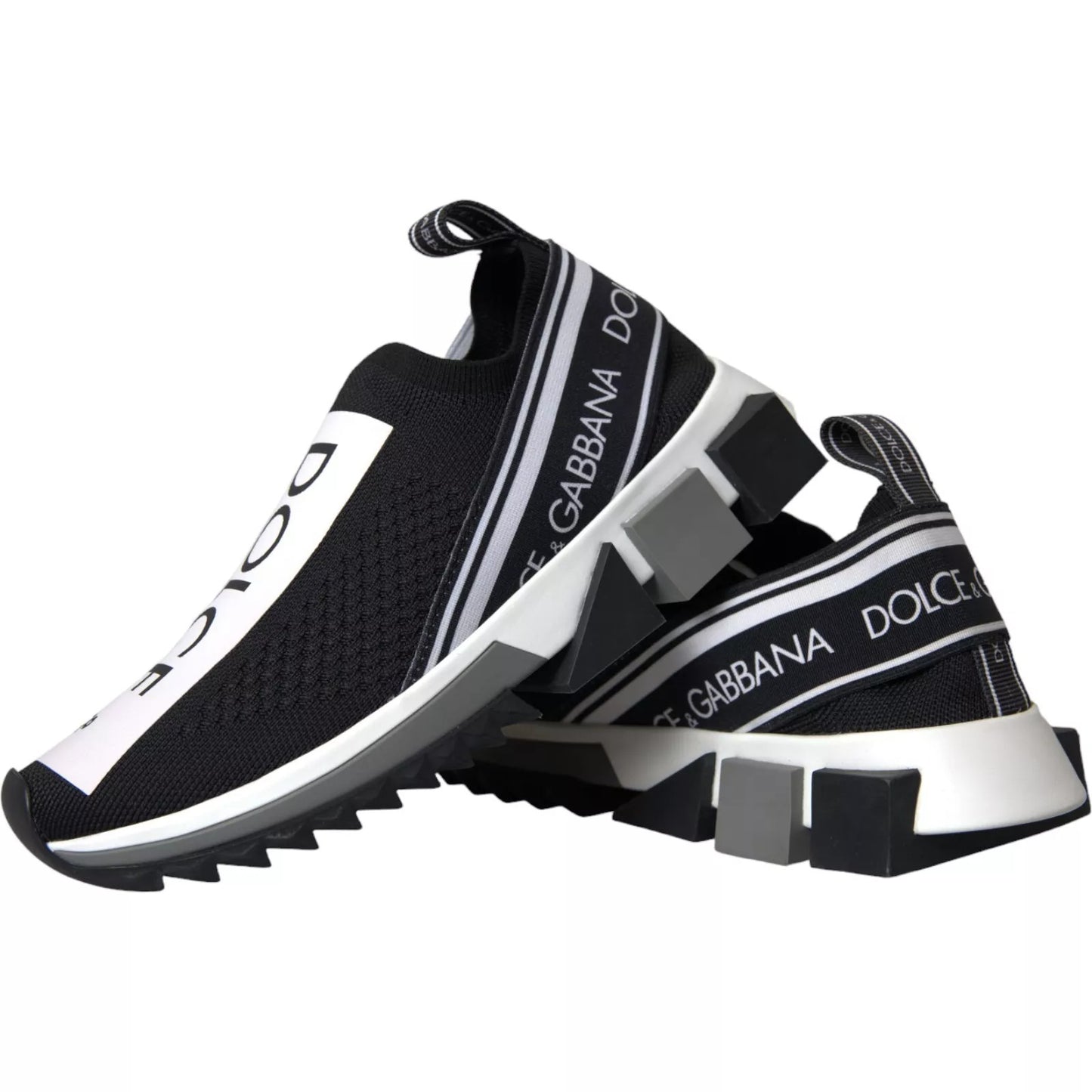 Zapatillas Dolce & Gabbana Sorrento sin cordones en blanco y negro