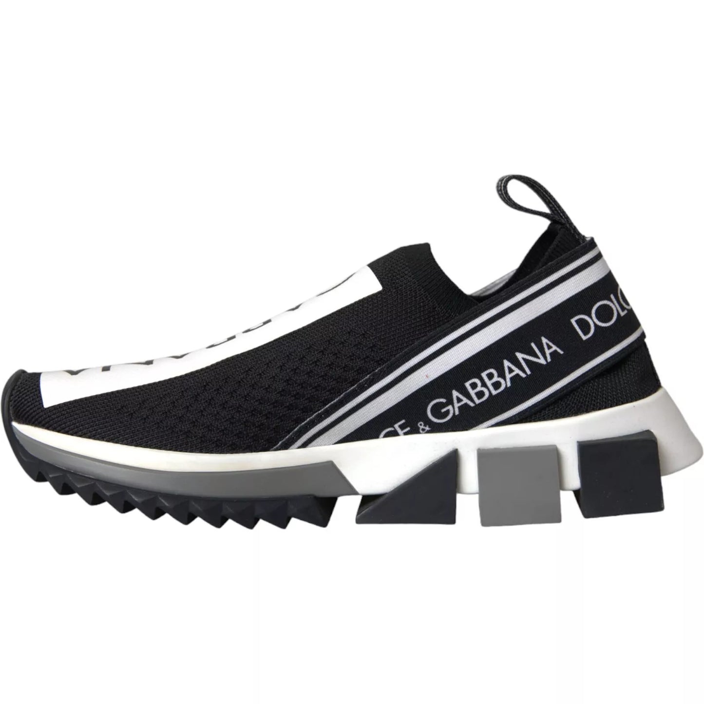 Zapatillas Dolce & Gabbana Sorrento sin cordones en blanco y negro