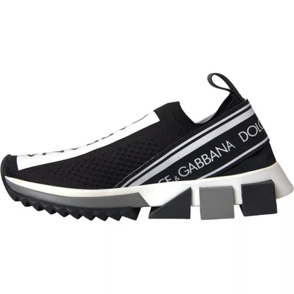 Zapatillas Dolce & Gabbana Sorrento sin cordones en blanco y negro