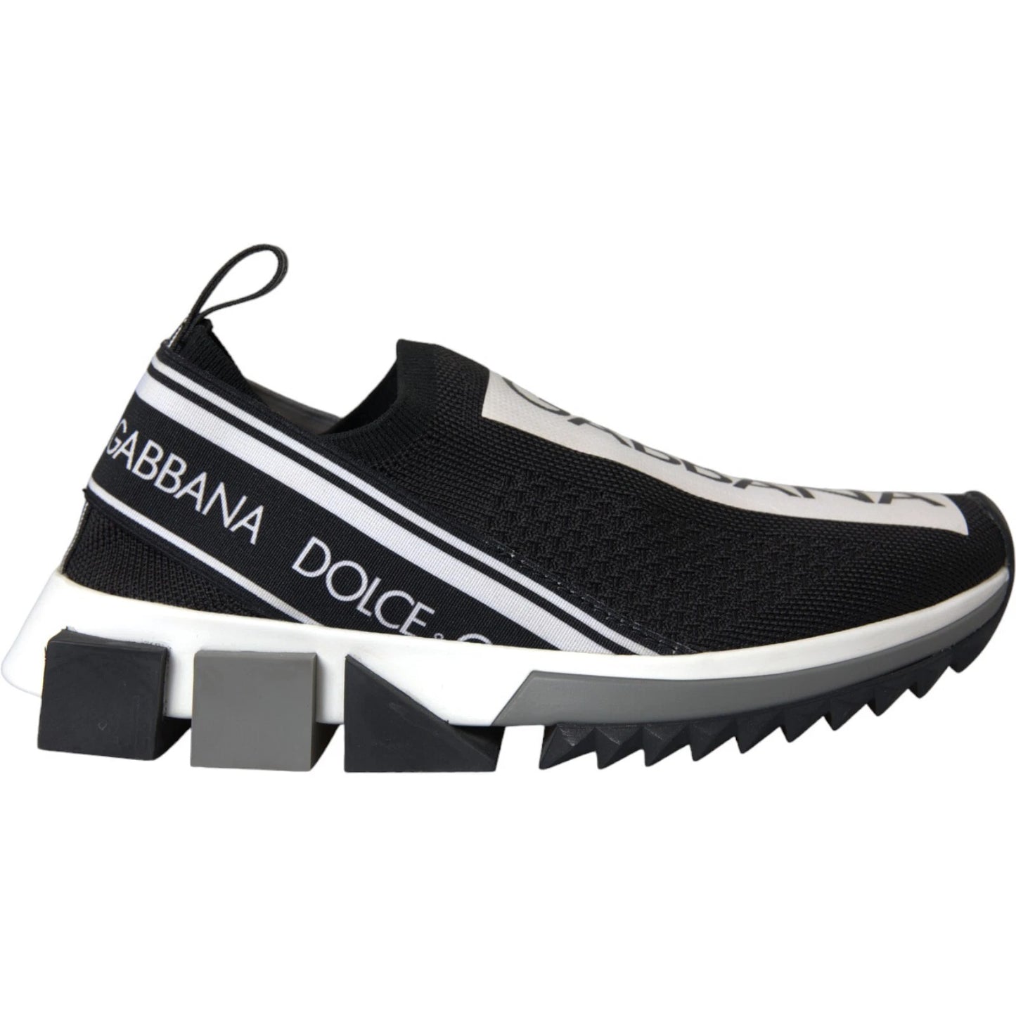 Zapatillas Dolce & Gabbana Sorrento sin cordones en blanco y negro