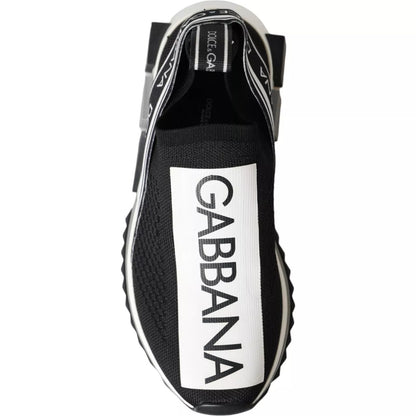 Zapatillas Dolce & Gabbana Sorrento sin cordones en blanco y negro