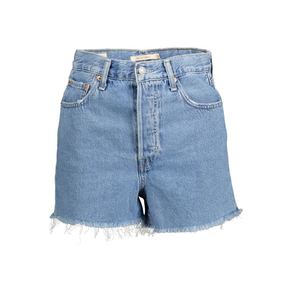 Pantalones cortos Levi's de algodón azul para mujer