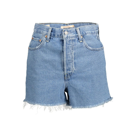 Pantalones cortos Levi's de algodón azul para mujer