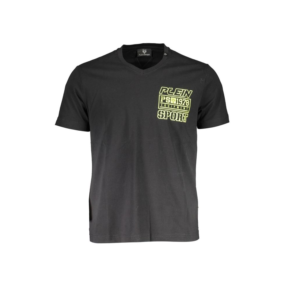 Camiseta de Hombre de Algodón Negra Plein Sport