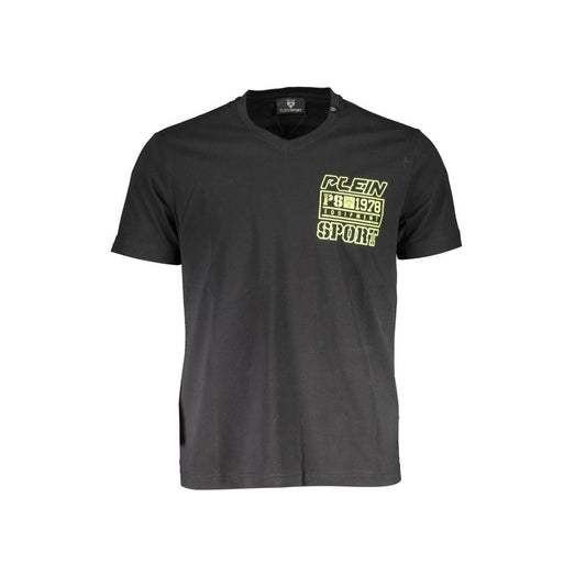 Camiseta de Hombre de Algodón Negra Plein Sport