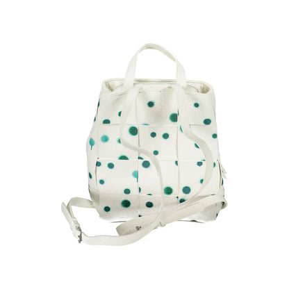 Mochila Desigual blanca de poliuretano para mujer