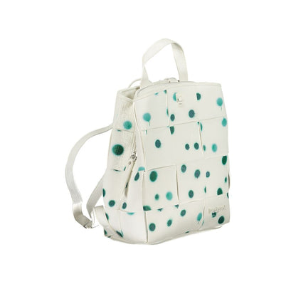 Mochila Desigual blanca de poliuretano para mujer