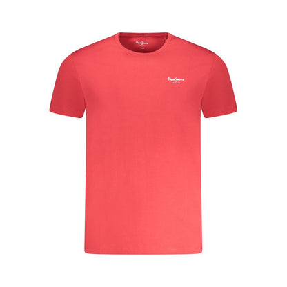 Camiseta de hombre Pepe Jeans de algodón rojo