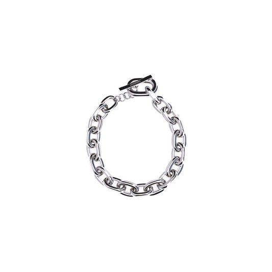 Collar de aluminio plateado Rabanne