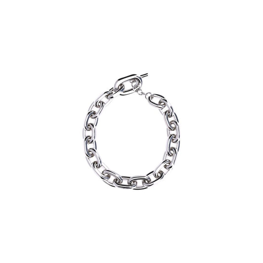 Collar de aluminio plateado Rabanne