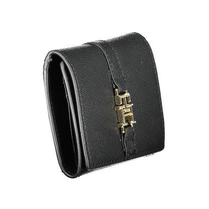 Tommy Hilfiger Black Polyurethane Women's Wallet