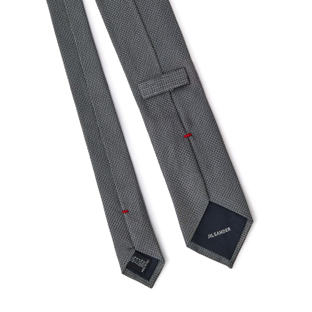 Corbata de seda gris Jil Sander